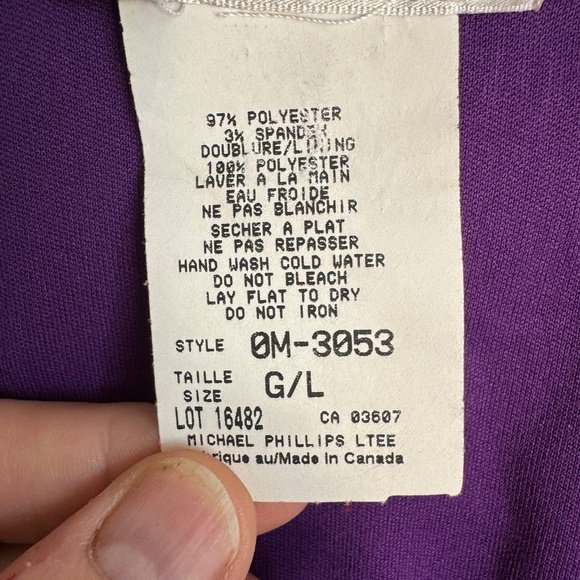 Zoe Women's Sleeveless‎ Ruffle Blouse Purple Size Large Sequin Lined Festival - Picture 4 of 13